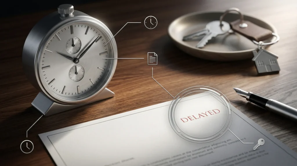 Last minute closing delays