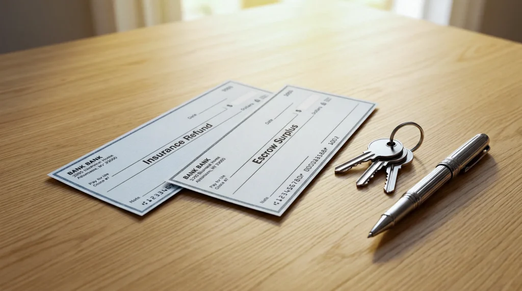 Policy checks vs escrow surplus checks