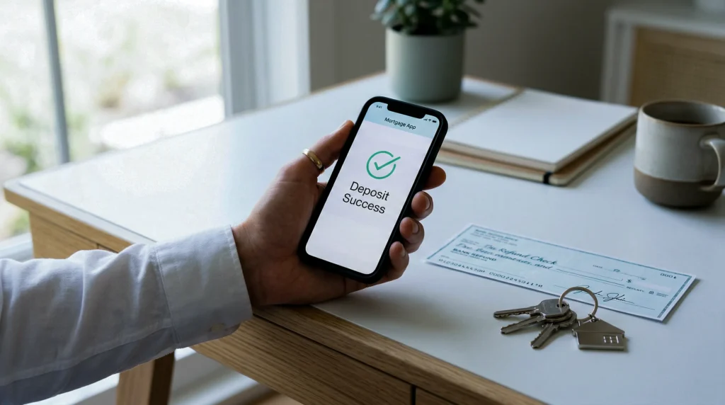 Refund check to mortgage excrow account