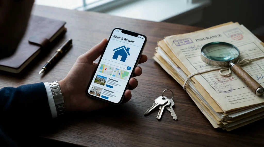 Find your homeowners insurance information or search by address